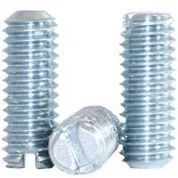 Slotted Socket Set Screws, Cup Point, 1/4-20x3/16
